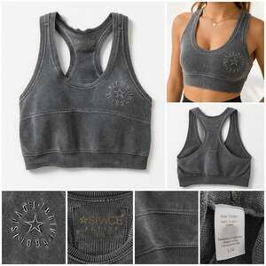 L*Space Active Mineral Wash Cotton Racerback Sports Bra